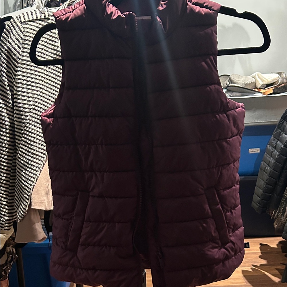GAP Kids Burgundy Puffer Vest